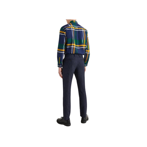 Camicia Uomo con motivo a quadri Blu verde giallo TOMMY HILFIGER- Francavilla Moda